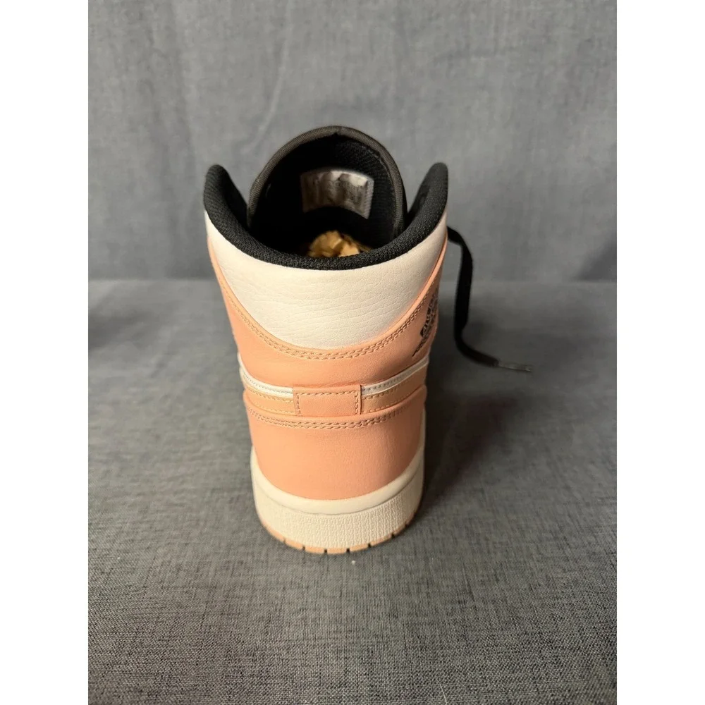 Nike Air Jordan 1 Mid Crimson Tint White/Arctic Orange Black 554724-133 Mens 8.5